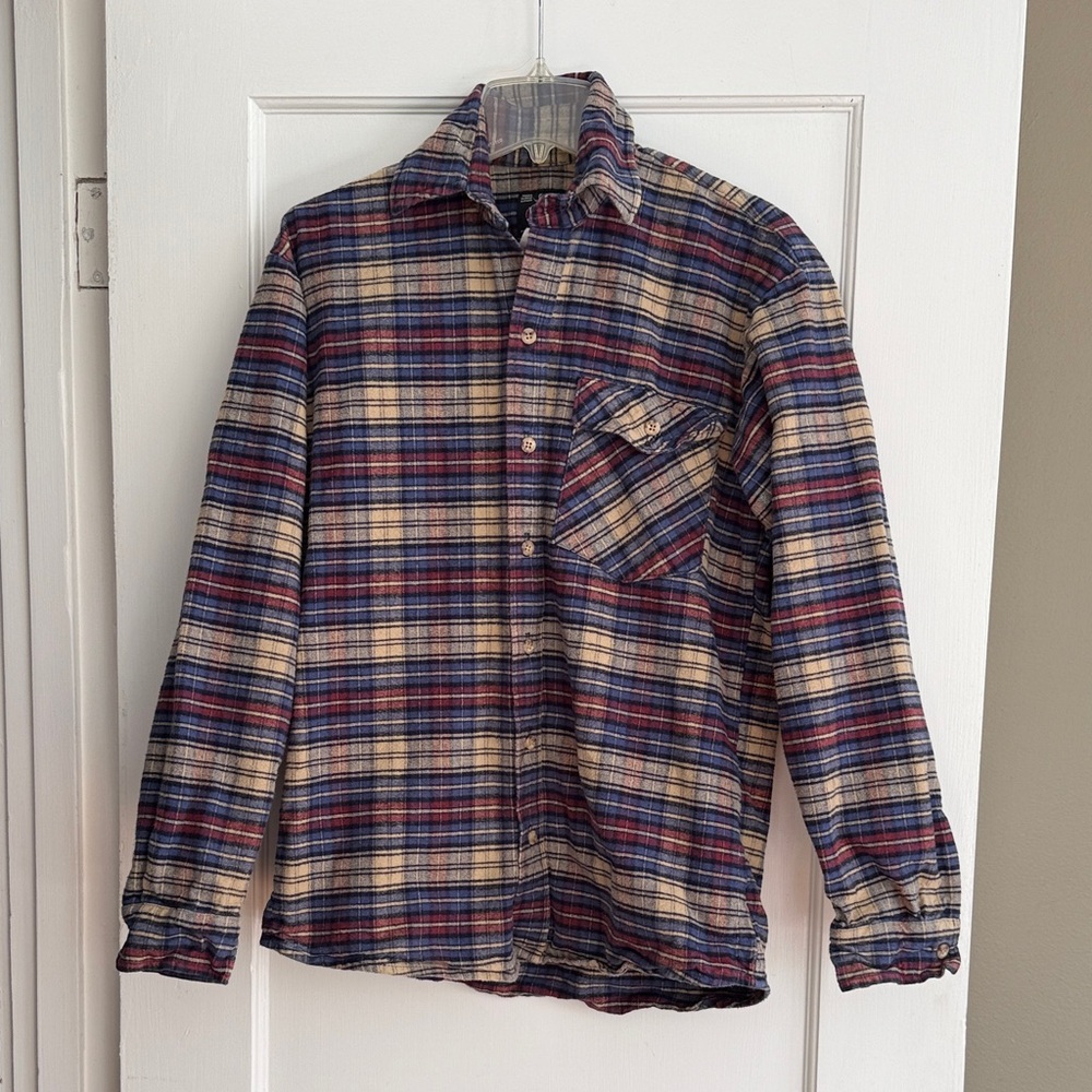 American-Made 100% Wool Plaid Shirt